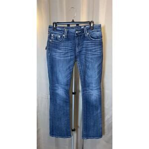 Miss Me Bootcut Jeans Women’s 29 JP5395BV Embellished Pockets Medium Wash